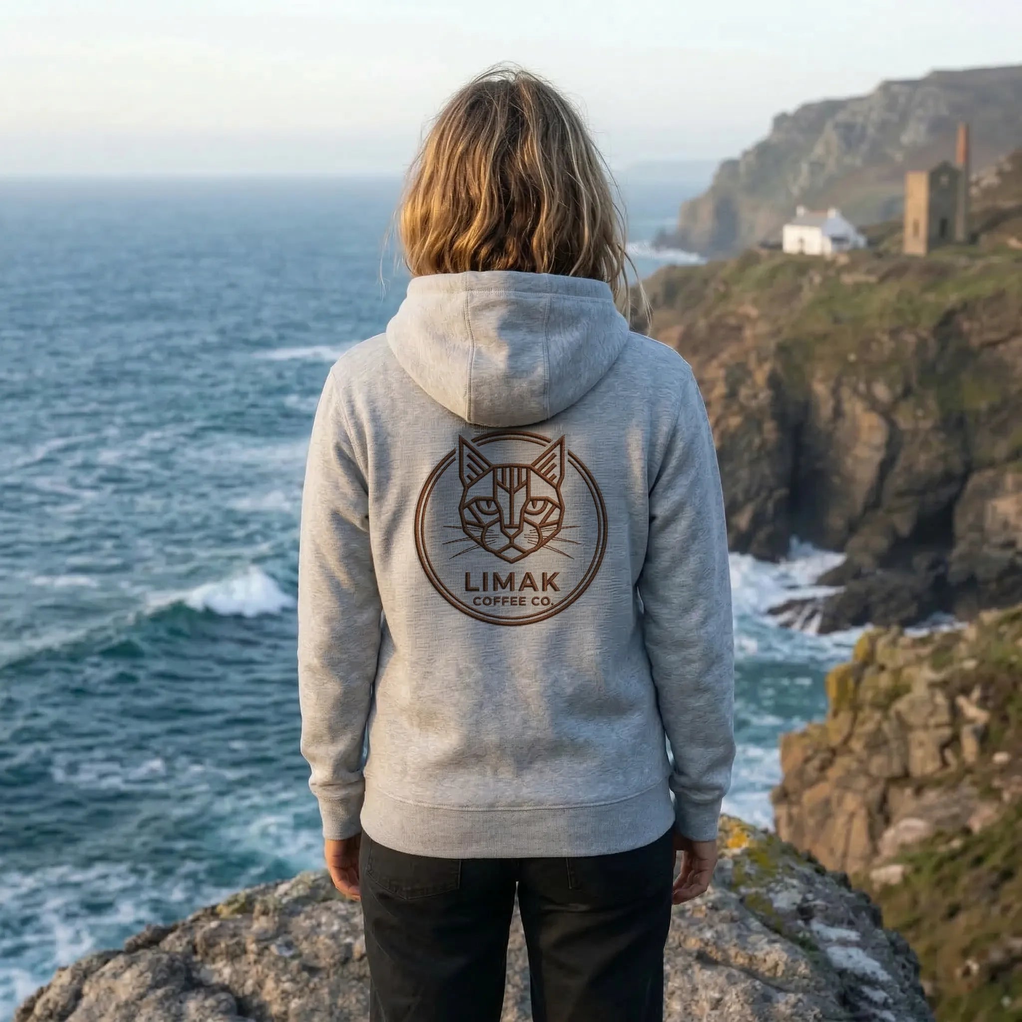 Limak Unisex Grey Zip Hoodie